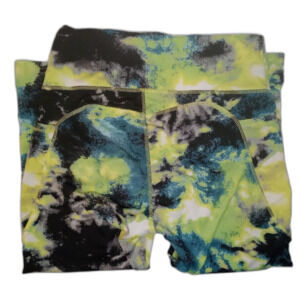 YUNA Womens size S M Capri leggings SIDE POCKETS! Tie dye sporty retro School